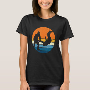 Camiseta Judo Sports Retro Vintage Arte Marcial Sunset