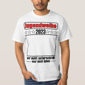 Camiseta Jugendweihe 2023 zum unterschreiben