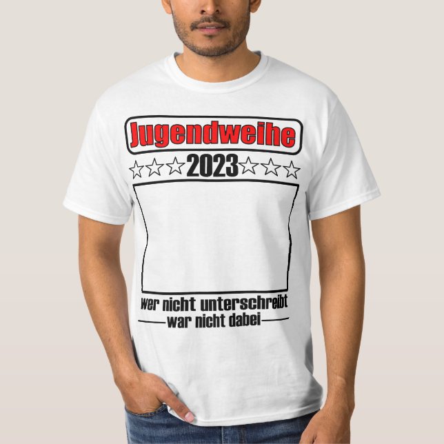 Camiseta Jugendweihe 2023 zum unterschreiben (Frente)