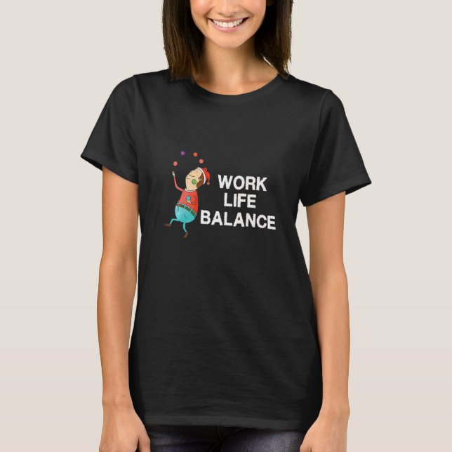 Camiseta Juggler Circus Performer Truques com Bolas e Pinos (Frente)