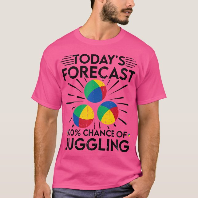 Camiseta Juggler Forecast 100 Chance Of Juggling (Frente)