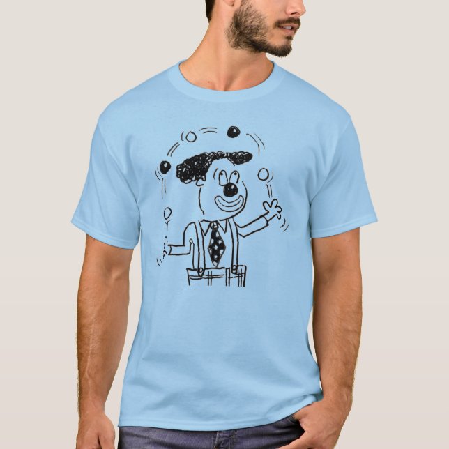 Camiseta Juggler Juling Balls in the Air Illustration (Frente)
