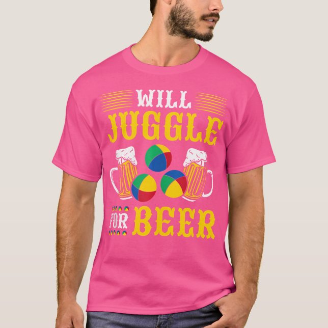 Camiseta Juggling Beer Clown Circus Juggler (Frente)