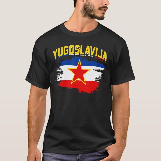 Camiseta Jugoslávia Flag SFRJ Tito Jugo Sérvia Croácia (Frente)