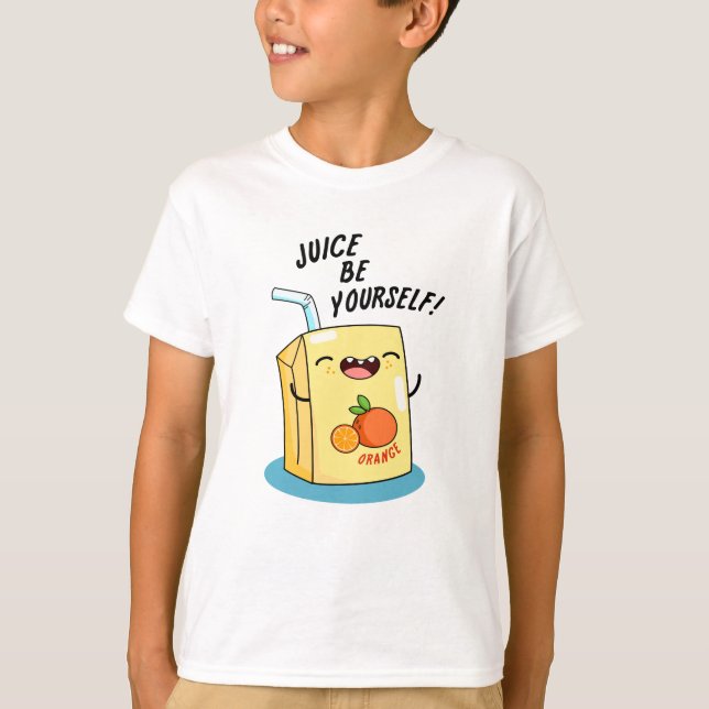 Camiseta Juice Seja Seu Engraçado, Sorvete Laranja (Frente)