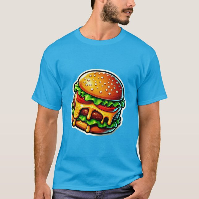CAMISETA JUICY CHEESEBURGER 8 (Frente)