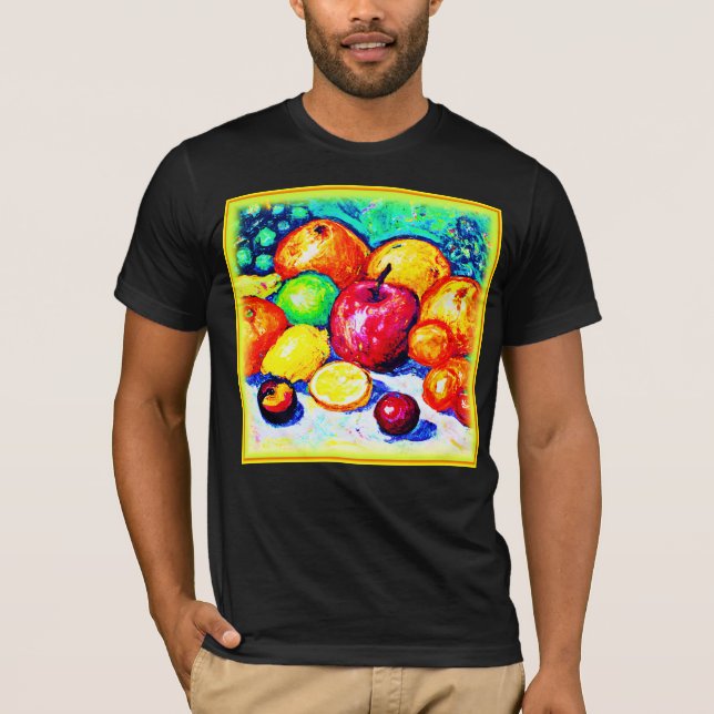 Camiseta Juicy Delights Frutas. Comprar Agora (Frente)