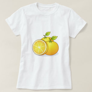 Camiseta Juicy Orange fruta art
