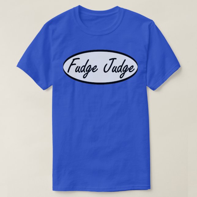 Camiseta juiz fudge (Frente do Design)