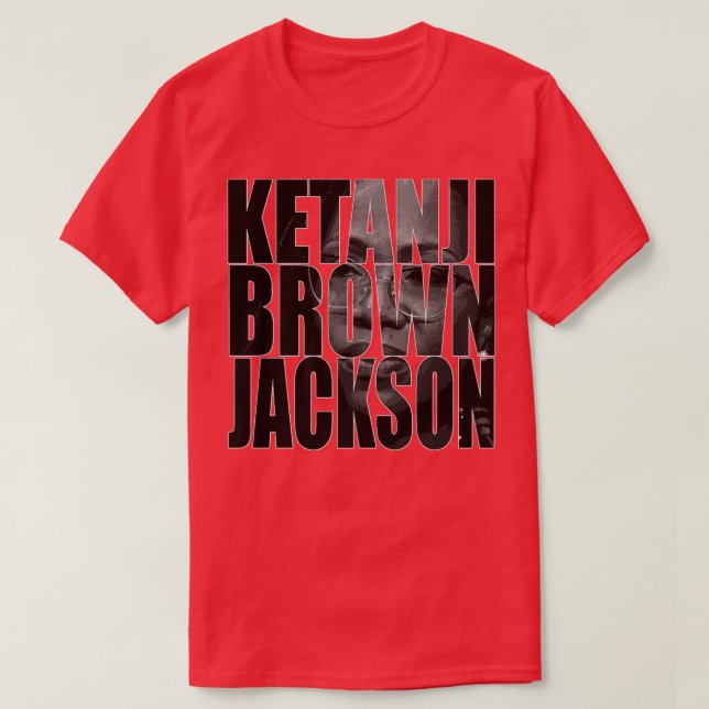 Camiseta Juiz Ketanji Brown Jackson 1rua Negra Garota KBJ S (Frente do Design)