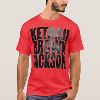 Camiseta Juiz Ketanji Brown Jackson 1rua Negra Garota KBJ S