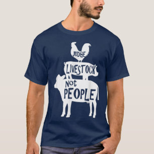 Camiseta Juiz Pecuária Não Pessoas Galinha Suína