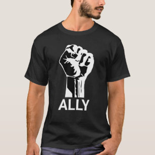 Camiseta Juiz Racial Ally Levantou Preto