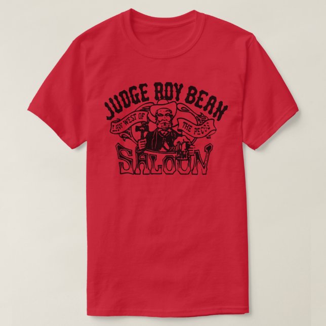Camiseta Juiz Roy Bean Saloon TShirt (Frente do Design)