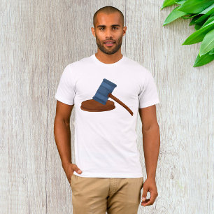 Camiseta Juízes do Tribunal Gavel Mens T-Shirt