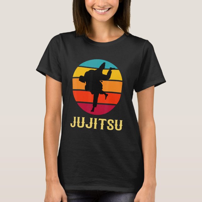 Camiseta Jujitsu Vintage Sunset Martis Style (Frente)