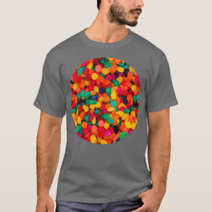 Camiseta Jujube Gummy Real Candy Pattern 