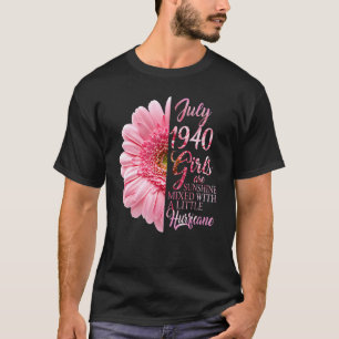 Camiseta Jul Garota 1940 82 Anos De Sol Misturando Um