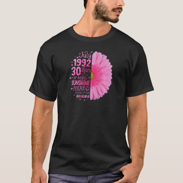 Camiseta Jul Girl 1992 30 Anos 30 Anos Aniversário (Frente)