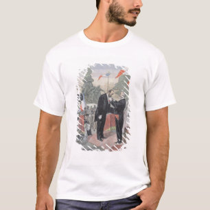 Camiseta Jules Dalou que está sendo concedido com a medalh