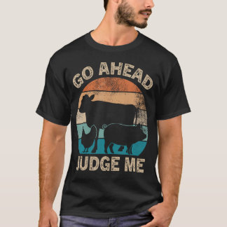 Camiseta Julga-Me Show de Julgamento de Gado Porco Galinha