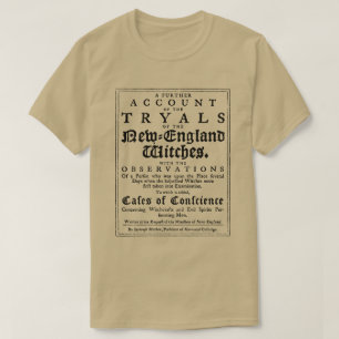 Camiseta Julgamentos das Bruxas de Salem Antigo