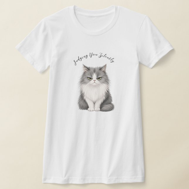 CAMISETA JULGANDO VOCÊ EM SILÊNCIO (Postura )