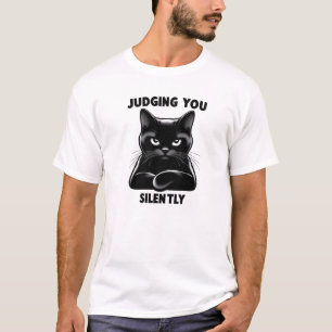 Camiseta Julgando Você Silenciosamente - Arte De Atitude De