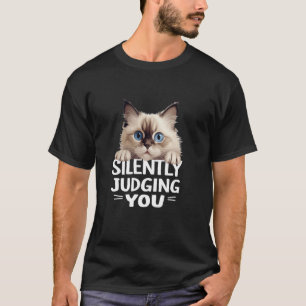 Camiseta Julgando Você Silenciosamente Divertido Amante de