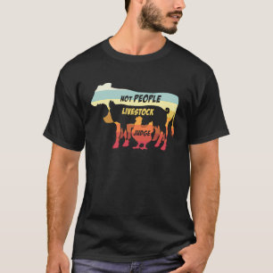 Camiseta Julgar O Gado Não As Pessoas Frango Porco Carne De