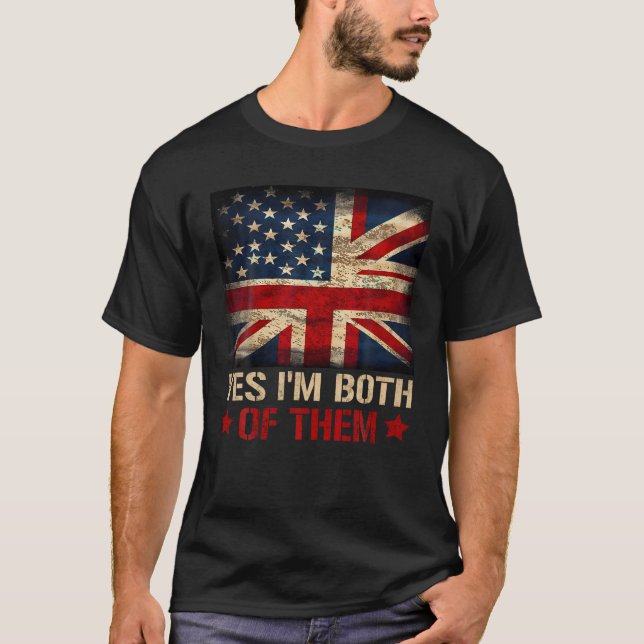 Camiseta Julho americano Tipo britânico dupla cidadania (Frente)
