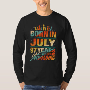 Camiseta Julho De 1925 97 Anos De Idade 97º Aniversário Da 