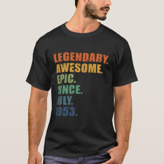 Camiseta Julho de 1953 70 Anos 70