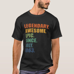 Camiseta Julho De 1963 60 Anos 60