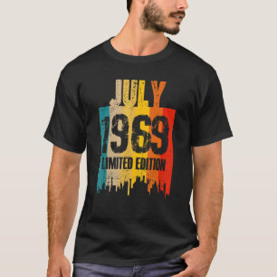 Camiseta Julho De 1969 53 Anos Vintage
