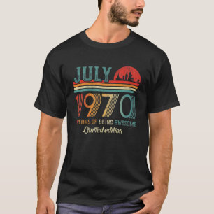 Camiseta Julho De 1970 51 Aniversário 51 Anos De Idade 1970