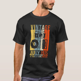 Camiseta Julho De 1975 47 Anos De Esforço