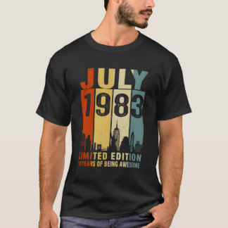 Camiseta Julho De 1983 40 Anos De Esforço