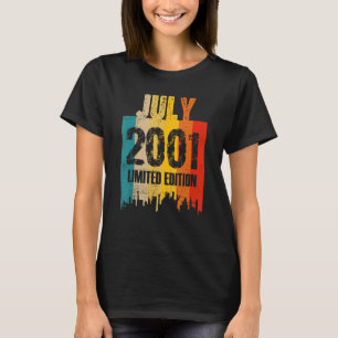 Camiseta Julho De 2001 22 Anos De Esforço 1