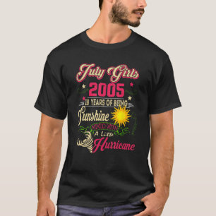 Camiseta Julho de 2005 2005Aniversário Julho Meninas 2005 1