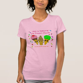 Camiseta Julho é Sorvete Mês