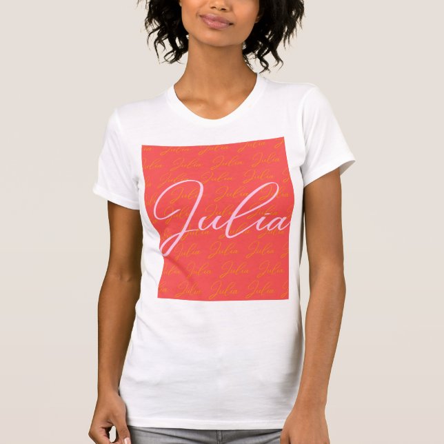Camiseta Julia Name Design Pattern (Frente)