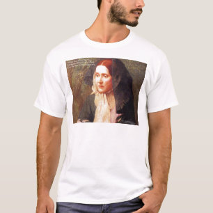 Camiseta Julia Ward como a citação de fé/medo oferece cartõ