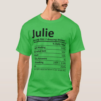 Camiseta Julie Nutrition Personalized Name Funny Idea boy f