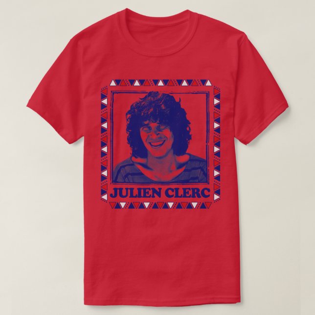 Camiseta Julien Clerc Retro Design (Frente do Design)