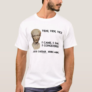 Camiseta Júlio César Veni Vidi Vici Eu Vi Conquistado