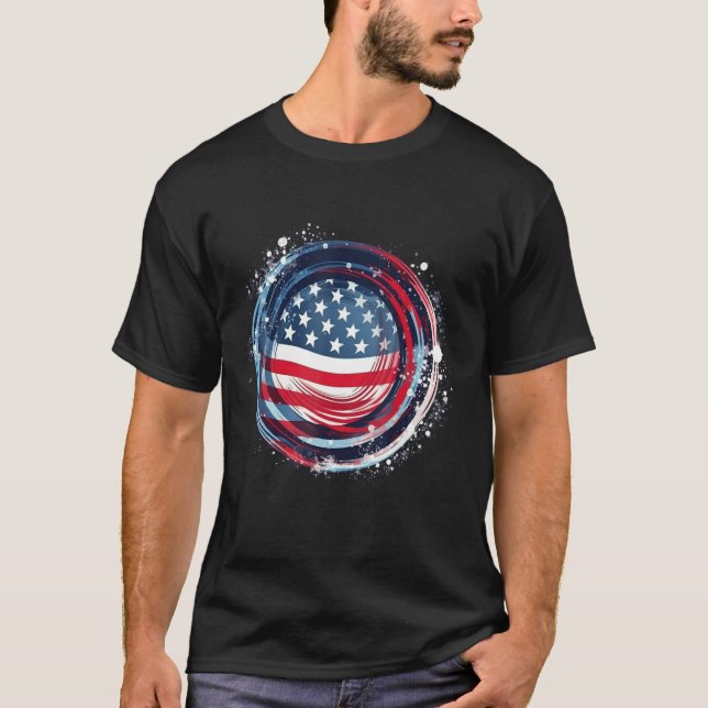 Camiseta July 4th Product  Patriotism, American Flag_21 (Frente)