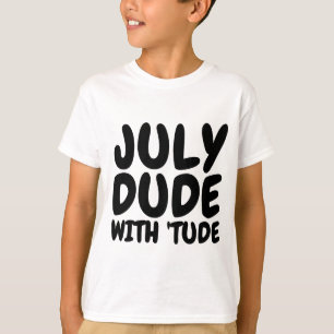 Camiseta JULY Birthday T-shirts de homens e rapazes