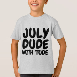 Camiseta JULY Birthday T-shirts de homens e rapazes