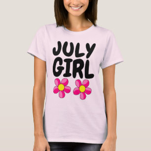 Camiseta JULY GIRL Birthday T-shirts